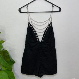 Millau Black Chain Romper/Jumper